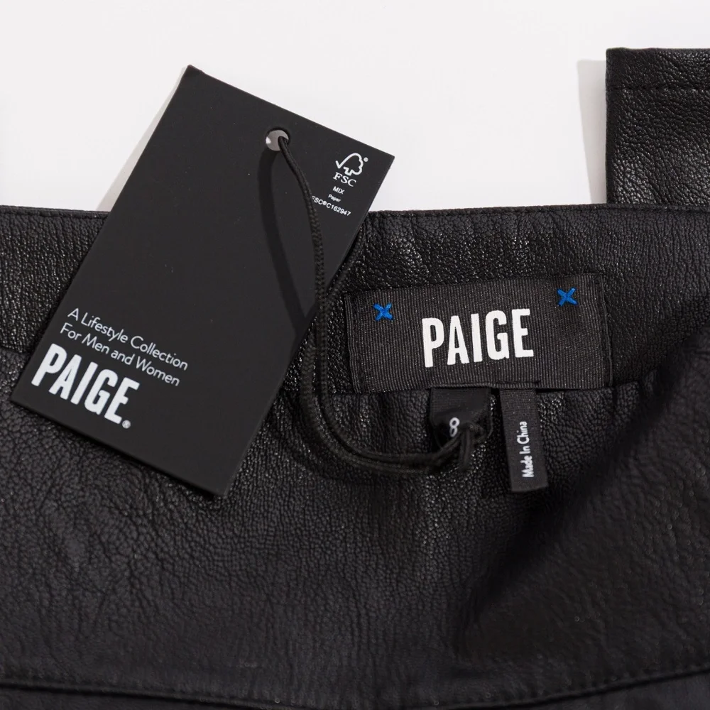 PAIGE black faux